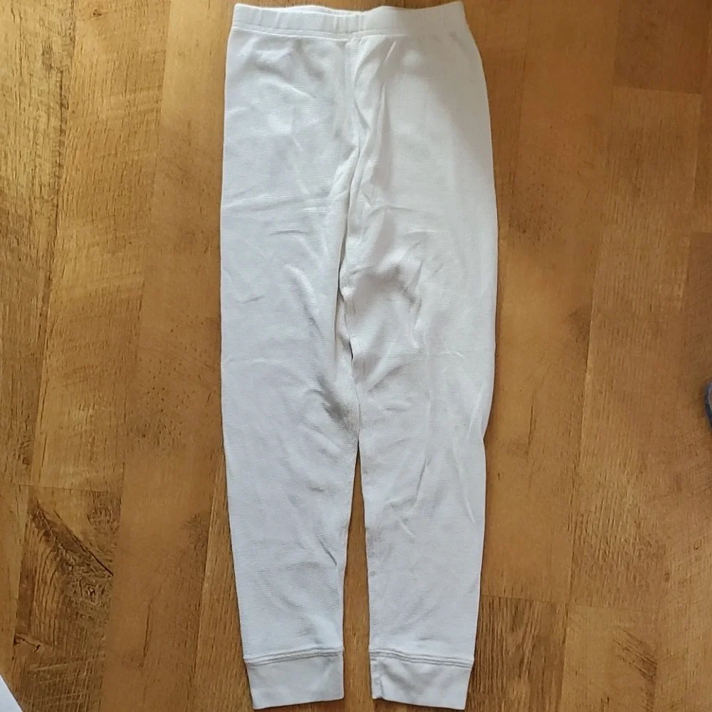 Cherokee Kids Waffle‎ Weave Layering Piece Cream Long Johns Size 7/8